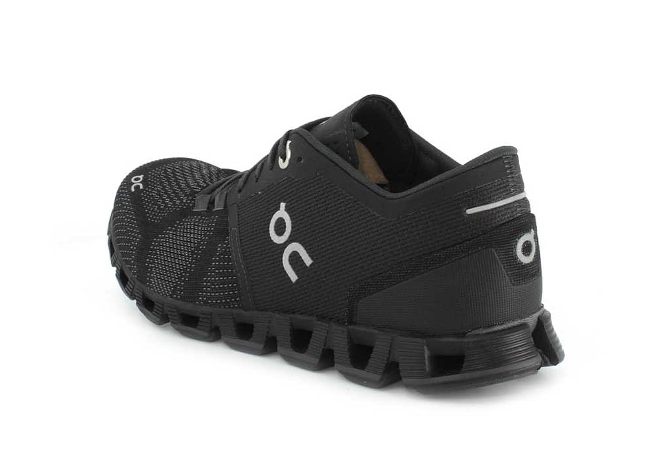 靴 ON RUNNING Cloud X Fka 1 W Black Black On Cloud X 1.0 Black Asphalt Silver Athletic Shoes Women's